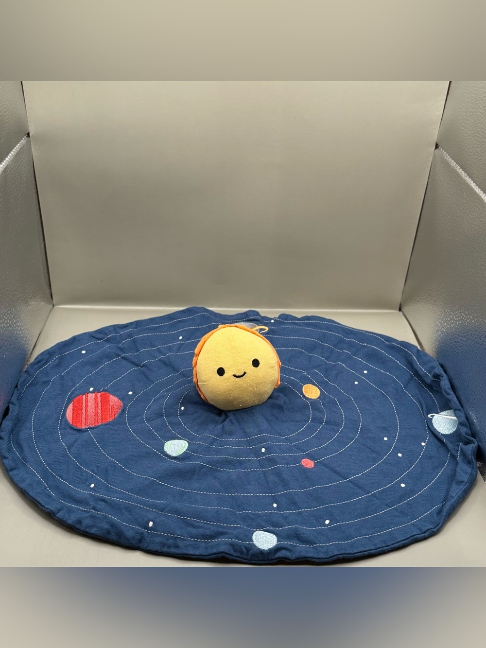 KiwiCo Solar System Baby Lovey Plush Security Blanket Soother Learning Toy
